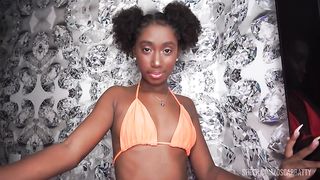 cute Brazilian ebony teen LORENA GREEN first anal only sex with big white dick (Anal, 0% pussy, 18+ teen, interracial, ATM, perfect ass, 1on1) OB098