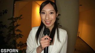 JAPANESE REPORTER GIRL FUCKED IN FOURSOME BY HARD COCKS