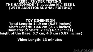 Rebel Rhyder Testing the handmade inspection kit size L (with additional anal fisting) TWT279