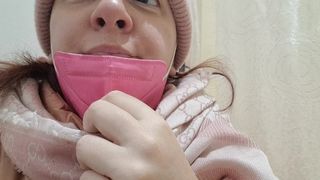 Shy stinky farts in the clothing store