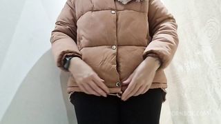 Shy stinky farts in the clothing store