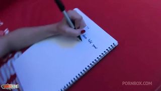 Sodomy on the sofa with the superb French woman with big breasts Naturals Ava Marteens