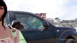 Anal threesome on the beach with Jordanne Kali and Lillian Love