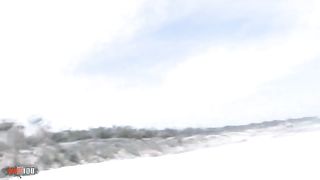 Anal threesome on the beach with Jordanne Kali and Lillian Love