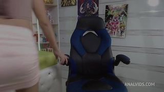 TS Angelique - Webcam show from December 9, 2022 - accidental cumshot - full version