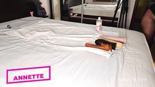 HARD FEMDOM DESTROYING HIS ASS. ROUGH PEGGING AMATEUR CHASTITY BELT FEMDOM FISTING