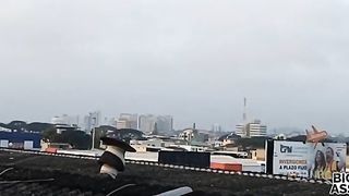 Horny stepdaughter fucks her stepdad and ruins the surprise