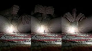 IN THE DARK, JERKING OFF MY COCK FEELS SO GOOD!