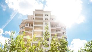 Cheerful teen girlfriends sharing the hard cock of a middle-aged man