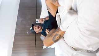 Hotel maid came in and liked what she saw.