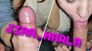 BLOWJOB IN THE ENTRANCE TO A LOVER