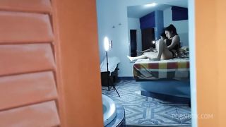 I caught my stepmom doing a webcam, she made me cum inside so I wouldn't tell dad