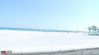 Anal sex at the beach with beautiful Spanish blonde MILF Tamara Dix