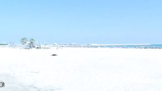 Anal sex at the beach with beautiful Spanish blonde MILF Tamara Dix