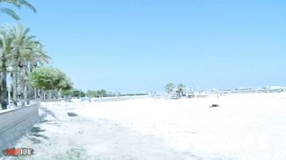 Anal sex at the beach with beautiful Spanish blonde MILF Tamara Dix