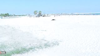 Anal sex at the beach with beautiful Spanish blonde MILF Tamara Dix