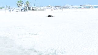 Anal sex at the beach with beautiful Spanish blonde MILF Tamara Dix