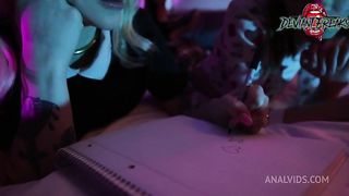 Naughty college girl Anal 3some w BbySid