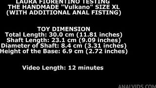 Laura Fiorentino Testing The Handmade Vulkano Size XL (With Additional Anal Fisting) TWT291