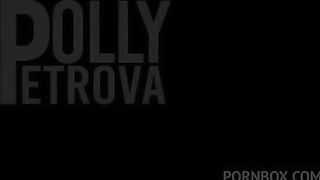 Polly Petrova loving being used as a slave doing DP by two Delicious girls