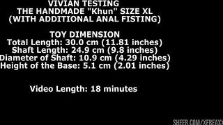 Vivian Testing The Handmade Khun Size XL (With Additional Anal Fisting) TWT299