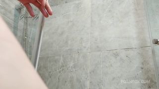 fluffy pussy takes a shower