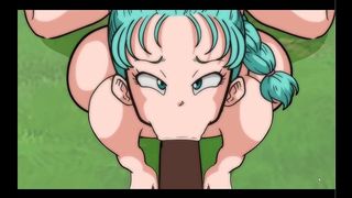BULMA BALLS [ DRAGON BALL HENTAI GAME ] EP.2 BULMA BBC GANGBANG AND BUKKAKE !