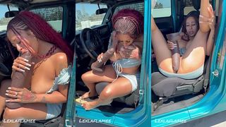 COULDN’T WAIT TO GET HOME HAD TO FUCK MYSELF OUTSIDE