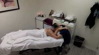 A GORGEOUS JAPANESE WAITRESS WHO WAS LIKE  NO, NO, NO, I HAVE A BOYFRIEND  WHEN HER MASSAGE THERAPIST WAS ABOUT TO FUCK HER PUSSY, BUT SHE FINISHED HER MASSAGE WITH A BIG SMILE ON HER FACE