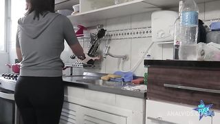 Adriana has anal sex with another man for cuckold husband to watch!