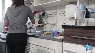 Adriana has anal sex with another man for cuckold husband to watch!