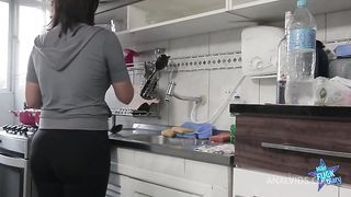 Adriana has anal sex with another man for cuckold husband to watch!