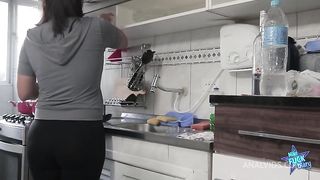 Adriana has anal sex with another man for cuckold husband to watch!