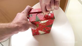 Christmas Dick in a Box for My Big Titty Step Sister