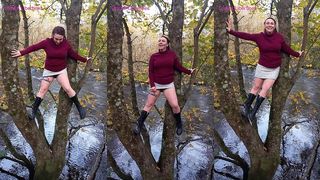 I VE NEVER GROWN OUT OF CLIMBING UP TREES. NOW I PEE OUT OF THEM.