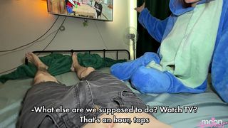 MY 18 YEAR OLD STEPSISTER GOT BORED AND ASKED ME TO ROUGHLY FUCK HER. DIRTY TALK