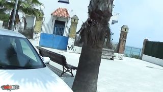 Outdoor anal fuck with the gorgeous French brunette Julia Gomez