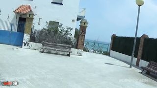 Outdoor anal fuck with the gorgeous French brunette Julia Gomez