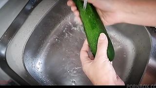 !!! Yes in my ass in the kitchen - Play with my asshole !!!
