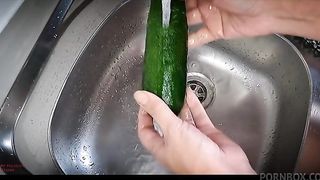 !!! Yes in my ass in the kitchen - Play with my asshole !!!