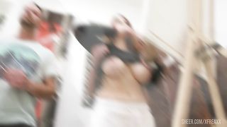 An Artist, Ambra Dolce, 7on1, BWC, ATM, DAP, No Pussy, Rough Sex, Gapes, Cum in Mouth, Swallow GIO2355