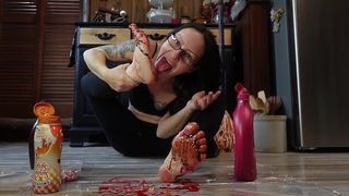 WHO NEEDS ICE CREAM WHEN MY FEET ARE SWEET ENOUGH