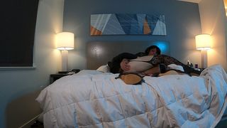 BRUNETTE CROSSDRESSER IN CHASTITY FUCKED BY FEMBOY