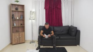 Massage with happy black kiss ending