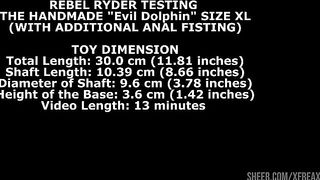Rebel Rhyder Testing The Handmade Dolphin Size XL (With Additional Anal Fisting) TWT294