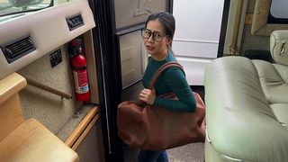 OMG!!! HOT ASIAN BABE HITCHHIKES AND FUCKED BY OLD WHITE MAN