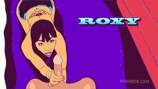 Roxy's big ebony booty gets smashed by her bbc best friend - Ai remix