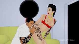 Big Ass bubble butt miss Bellz has hot apartment sex with a big black dick