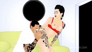 Big Ass bubble butt miss Bellz has hot apartment sex with a big black dick