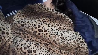 My sweet stepsister was waiting for her boyfriend after Christmas party but she drank a lot and I took good care of her... I hope she´s not pregnant